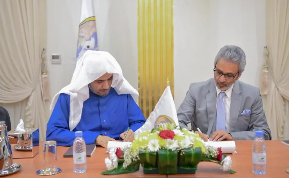 HE the SG signs a cooperation agreement with the World Council of Religious Leaders on Wednesday; signed by HE the SG of the Council Dr. Bawa Jain. It included organizing an inter. conf. at the UN in the presence of leaders of religions, thought&politics