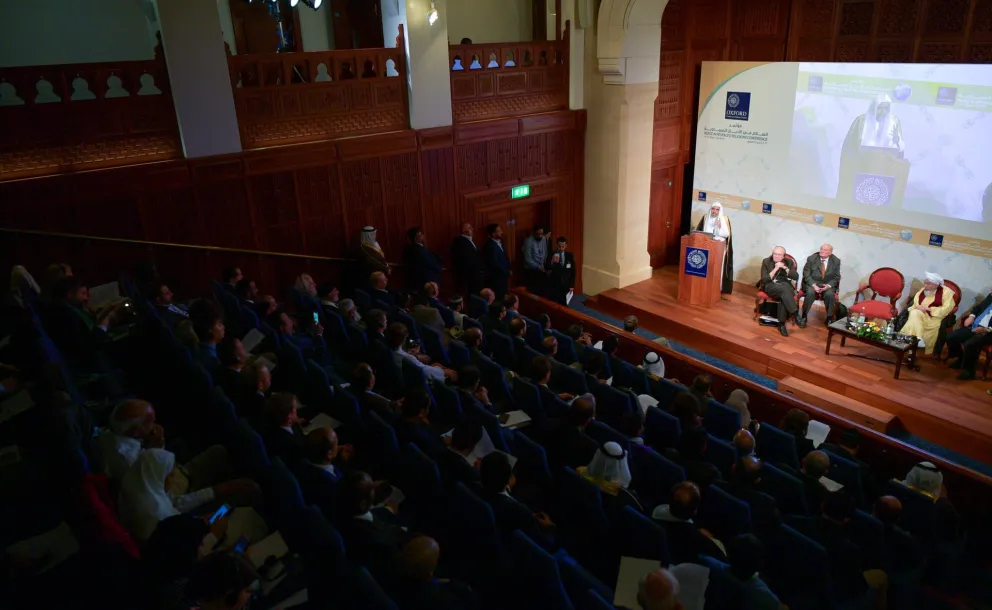 SG of MWL during the conference on Peace In The Revealed Religions, Oxford "we suffer for the rivers of bloodshed, bright minds that never shone & cultural enlightenment that was held back; many a time in the name of religions.