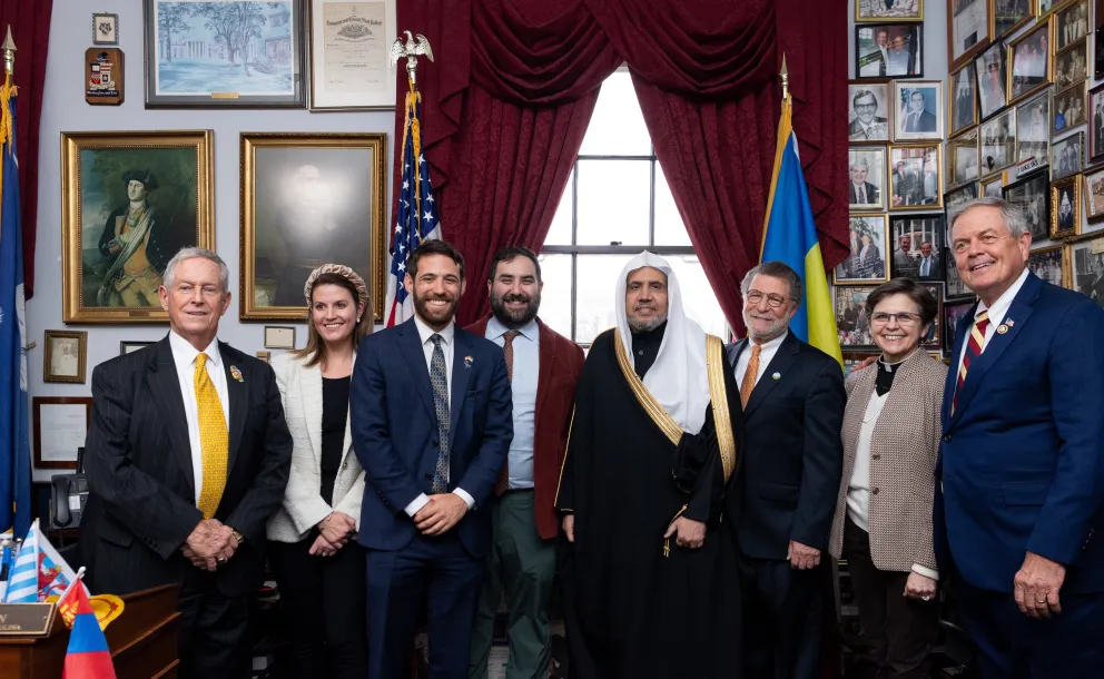 His Excellency Sheikh Dr. Mohammad Al-Issa, Secretary-General of the MWL, met with several members of the Republican Study Committee in Congress, in response to an invitation from Mr. Joe Wilson, the representative for South Carolina