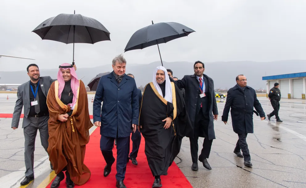 His Excellency Sheikh Dr. Mohammed Al-Issa, Secretary-General of the MWL and Chairman of the Organization of Muslim Scholars, arrived in the Bosnian capital of Sarajevo