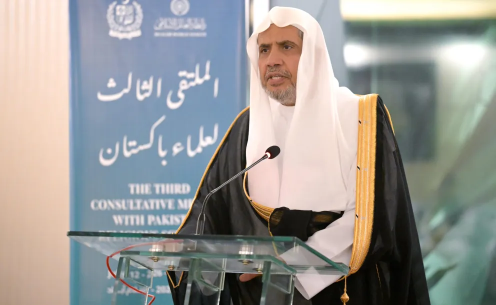 افتتح معالي الأمين العام، رئيس هيئة علماء المسلمين، فضيلة الشيخ د.⁧‫محمد العيسى‬⁩‬⁩ المُلتقى الثالث لعلماء باكستان، وسط حضور أصحاب السماحة والفضيلة كبار علماء جمهورية باكستان الإسلامية