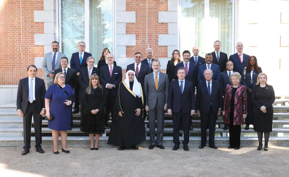 In a special bilateral meeting, His Majesty King Felipe VI of Spain was honored to host His Excellency Sheikh Dr. Mohammed Al-Issa, Secretary-General of the Muslim World League (MWL) as a distinguished guest of honor