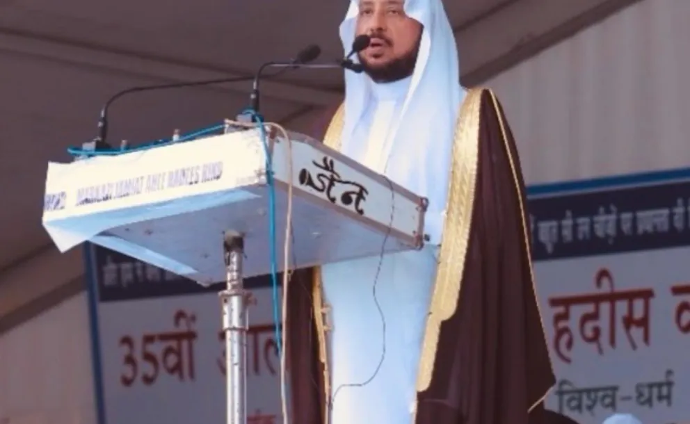 His Excellency Dr. Abdulrahman Alzaid, Deputy Secretary-General of the MWL, delivered the opening address at the opening session of the Markazi Jamiat Ahle Hadeeth conference in India.