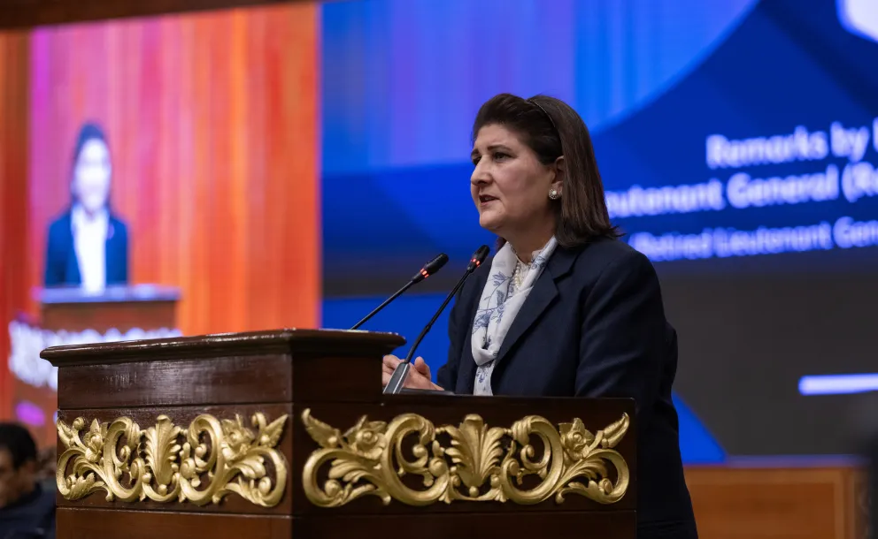 Lieutenant General Dr. Nigar Johar Khan, the first woman to attain the rank of lieutenant general in the Pakistan Army, stated during the conference launching the Muslim World League's initiative for Girl's Education Matters in Muslim Communities, held in Islamabad, the capital of Pakistan: