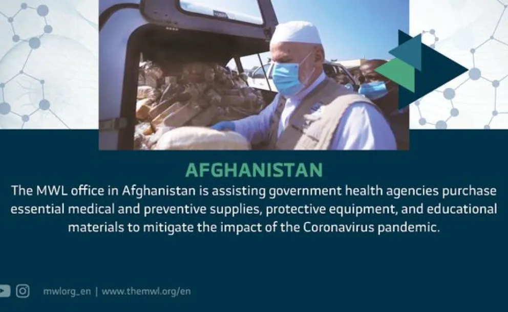 The MWL office in Afghanistan is assisting the government health agencies in purchasing essential medical