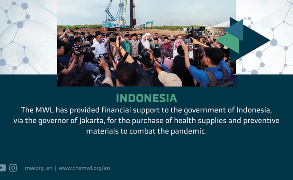 The MWL provided financial support to Indonesia to purchase health supplies & preventive materials to combat the coronavirus pandemic