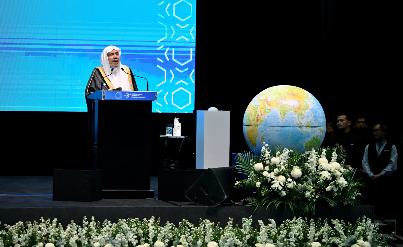 Le Secrétaire général de la Ligue islamique mondiale prononce une allocution d’ouverture lors du 3ème Sommet international des responsables religieux à Kuala Lumpur