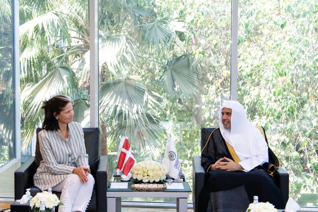 His Excellency Sheikh Dr. Mohammed Al-Issa met with Her Excellency Amb. Liselotte Plesner, Ambassador of the Kingdom of Denmark to the Kingdom of Saudi Arabia