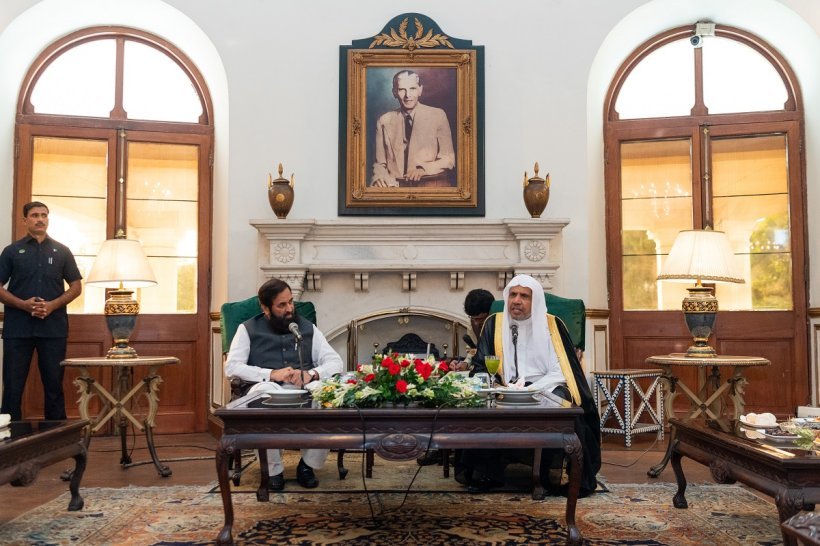 HE Mr. Muhammad Baligh-ur-Rehman, the Governor of Punjab province, received at the Governor's House in Lahore HE Dr. Mohammad Alissa