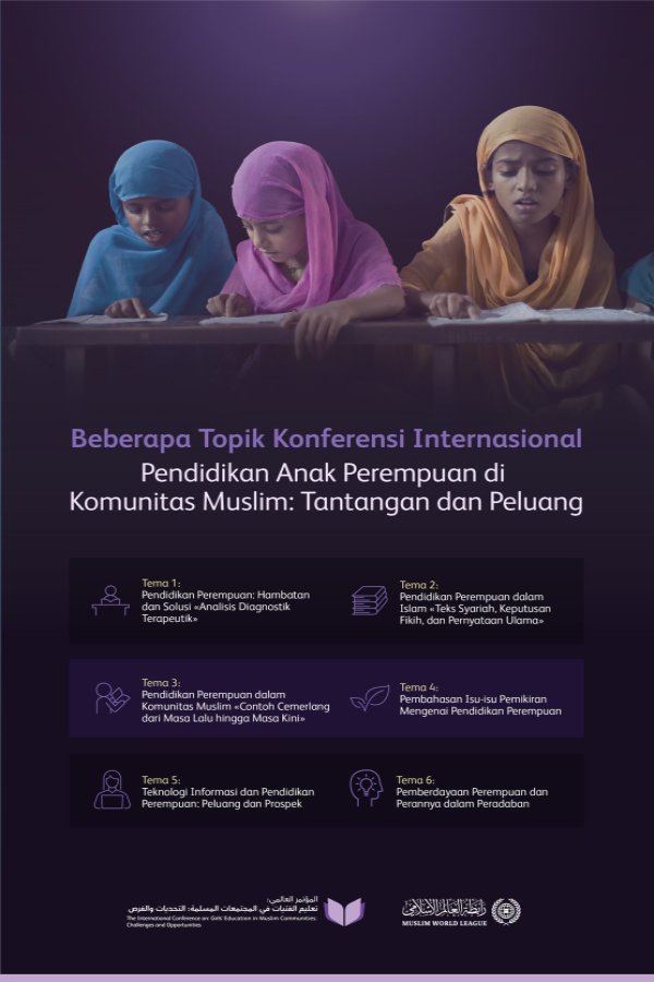 Kenali "beberapa" topik konferensi internasional: "Pendidikan Anak Perempuan di Komunitas Muslim: Tantangan dan Peluang", yang akan diselenggarakan di ibukota Pakistan, Islamabad, pada tanggal 11 Rajab 1446 H - 11 Januari 2025 M.