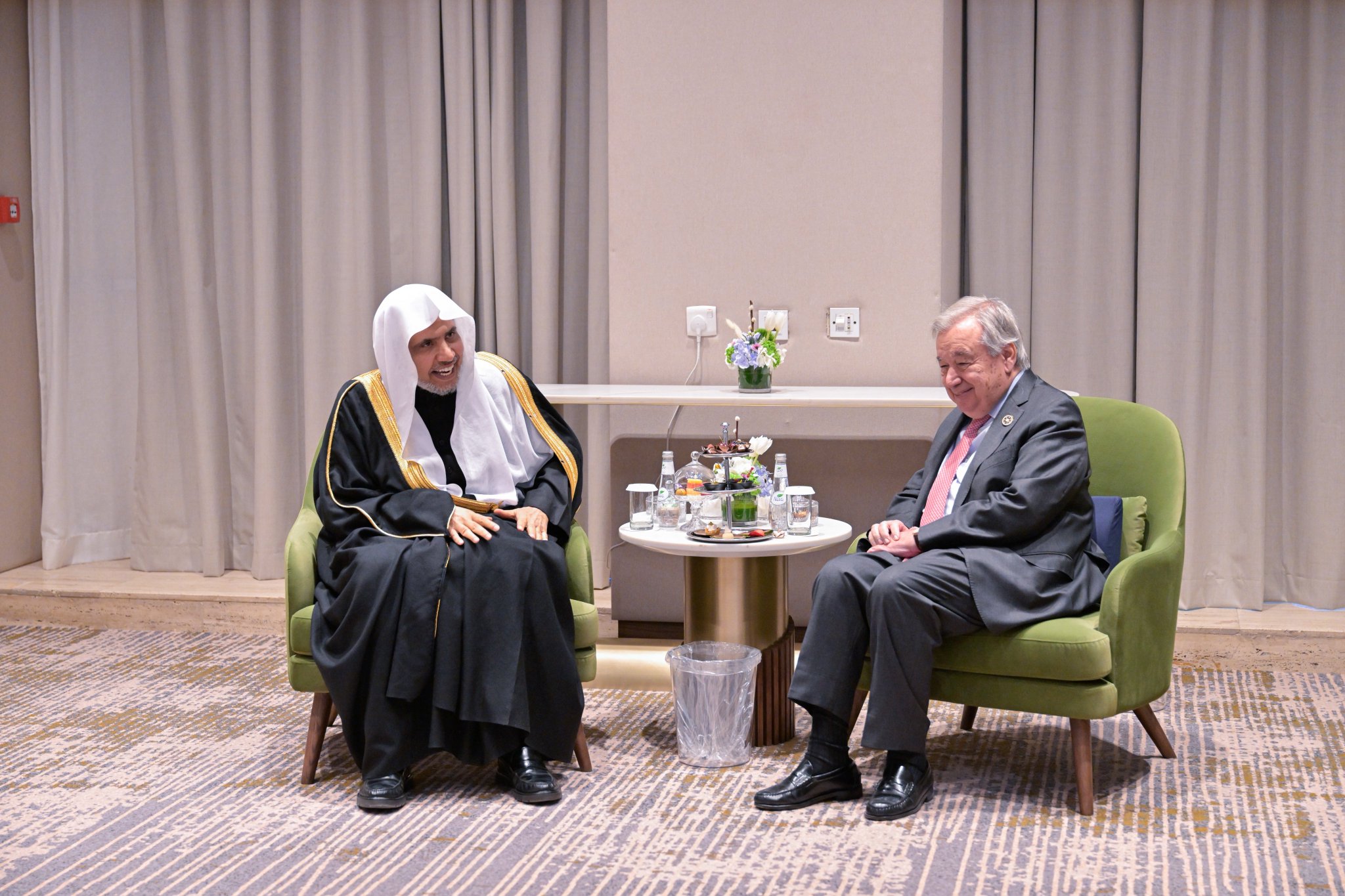 Secretary-General of the Muslim World League Meets with UN Secretary-General