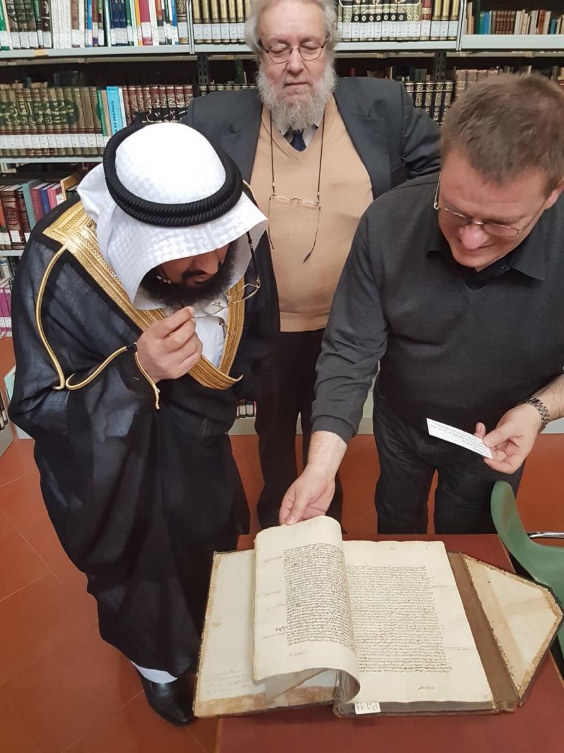 His Eminence the MWL’s Office director visited the Pontifical Institute 4 Islamic & Arabic studies invited by Mr. Valentino, the director